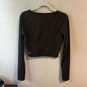 Lululemon Black Cropped Long Sleeve
